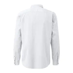 Washed Twill Shirt with Embroidered Logo QS image-1