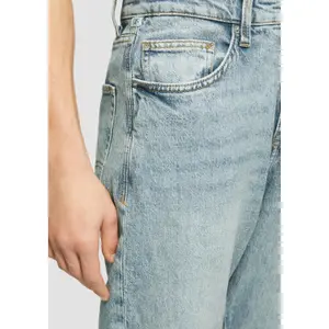 Mid-Rise Straight Jeans with 5 Pockets QS Pete image-3