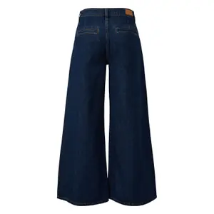Non-Stretch High-Waisted Wide Leg Jeans for Women QS Catie image-1