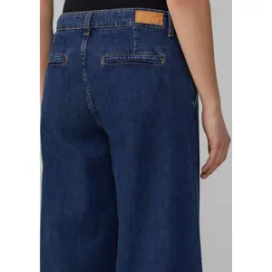 Non-Stretch High-Waisted Wide Leg Jeans for Women QS Catie image-3