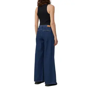 Non-Stretch High-Waisted Wide Leg Jeans for Women QS Catie image-5