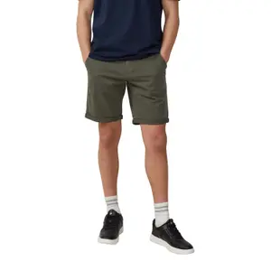 Short Chino Style John in Stretch Cotton with Cuffs QS image-2