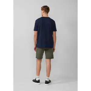 Short Chino Style John in Stretch Cotton with Cuffs QS image-4