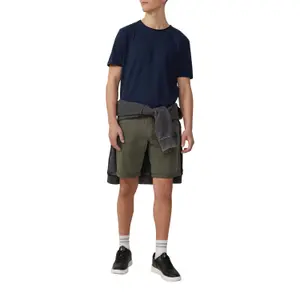 Short Chino Style John in Stretch Cotton with Cuffs QS image-6