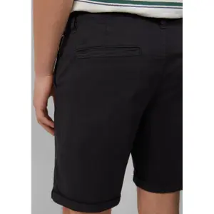 Short Chino Style John in Stretch Cotton with Cuffs QS image-2