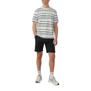 Short Chino Style John in Stretch Cotton with Cuffs QS image-6