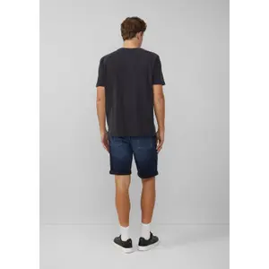 Mid-Rise Classic Cut Denim Shorts QS John image-4