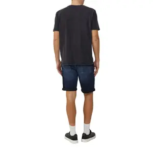 Mid-Rise Classic Cut Denim Shorts QS John image-5