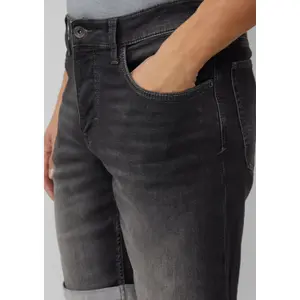 Mid-Rise Classic Cut Denim Shorts QS John image-3