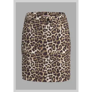Printed Midi Pencil Skirt with Zip Fastening for Women QS image-0