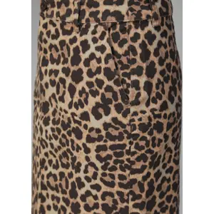 Printed Midi Pencil Skirt with Zip Fastening for Women QS image-3
