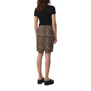 Printed Midi Pencil Skirt with Zip Fastening for Women QS image-5