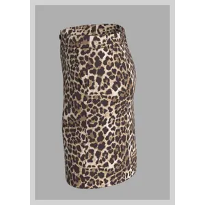 Printed Midi Pencil Skirt with Zip Fastening for Women QS image-6