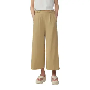 High-Waisted Women's Jersey Interlock Culotte Trousers QS image-0