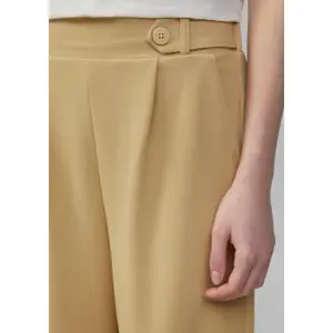 High-Waisted Women's Jersey Interlock Culotte Trousers QS image-1