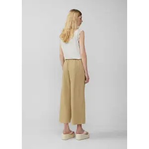 High-Waisted Women's Jersey Interlock Culotte Trousers QS image-2