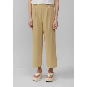 High-Waisted Women's Jersey Interlock Culotte Trousers QS image-5