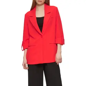 Women's Interlock Knit Blazer QS image-2