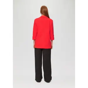 Women's Interlock Knit Blazer QS image-4