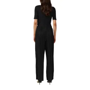 High-Waisted Wide Pleated Trousers Women QS image-5