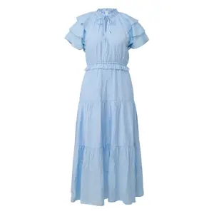 Women’s Midi Dress with Ruffle Details QS image-0