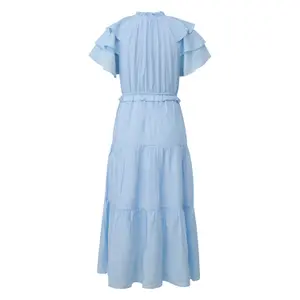 Women’s Midi Dress with Ruffle Details QS image-1