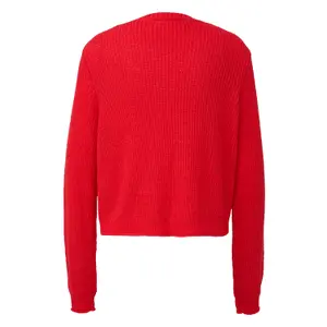 Woven Ribbon Yarn Cardigan Women QS image-1