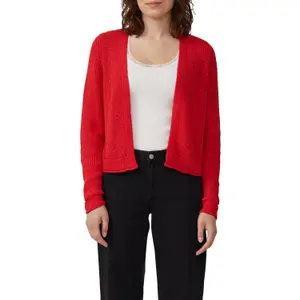 Woven Ribbon Yarn Cardigan Women QS image-2