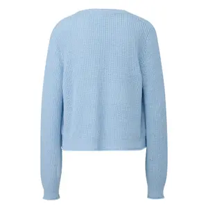 Woven Ribbon Yarn Cardigan Women QS image-1
