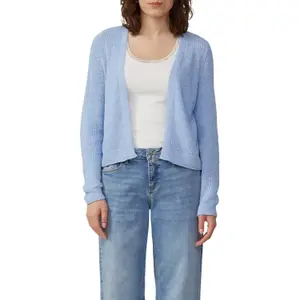 Woven Ribbon Yarn Cardigan Women QS image-2