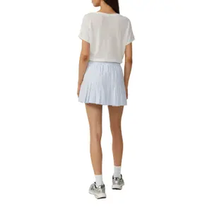 Loose Linen Blend T-Shirt for Women QS image-5
