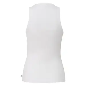 Womens Ribbed Tank Top with Silver Studs QS image-1