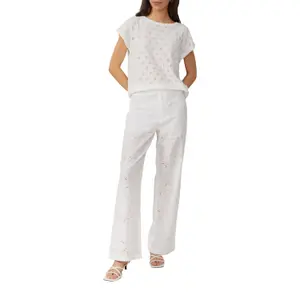 Embroidered Design T-Shirt Women QS image-6