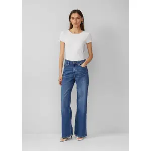 High Waist Stretch Wide Leg Jeans for Women QS Catie image-6