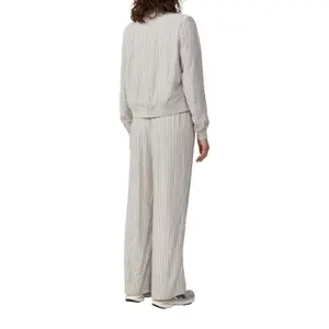 Women's Linen Blend Aviator Jacket QS image-5