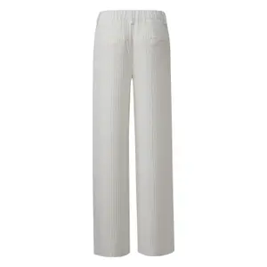 Wide Fluid Trousers with Elasticated Waist for Women QS image-1