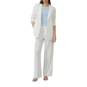 Wide Fluid Trousers with Elasticated Waist for Women QS image-6