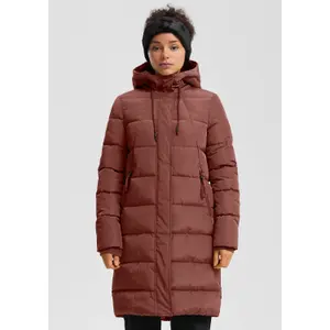 Women's Padded Hooded Long Coat QS image-6