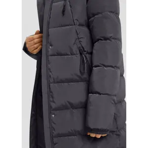 Women's Padded Hooded Long Coat QS image-3