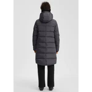 Women's Padded Hooded Long Coat QS image-4