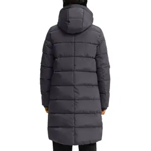 Women's Padded Hooded Long Coat QS image-5