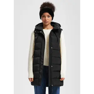 Ladies' Sleeveless Hooded Warm Puffer Jacket QS image-6