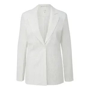 Women's pinstripe blazer QS image-0
