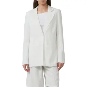 Women's pinstripe blazer QS image-2