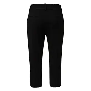 Women's Stretch Fabric Slim Fit Capri Trousers QS image-1