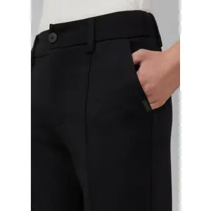 Women's Stretch Fabric Slim Fit Capri Trousers QS image-2