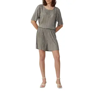 High-Waisted Light Pleated Skirt for Women QS image-6