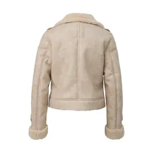 Short Lambskin Jacket Women QS image-1