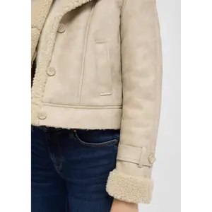 Short Lambskin Jacket Women QS image-3