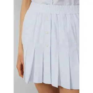 Gonna-short plissettata a trapezio donna QS image-3